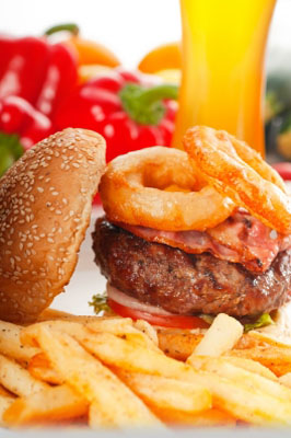 Classic Hamburger Sandwich And Fries by KEKO64